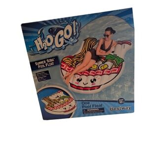 Pool Float H2Go! Large 69‎ in x 61 in Summer Soba Ramen Bowl Shape Ages 12 Plus